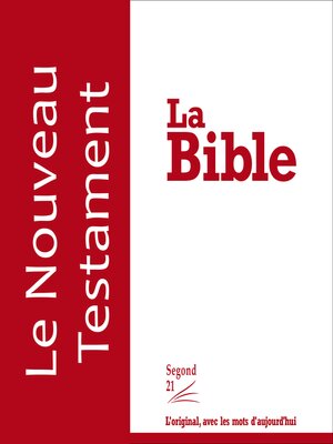 cover image of Le Nouveau Testament